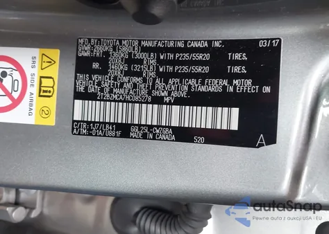 2017 Lexus Rx 350 z USA, uszkodzony, nr VIN 2T2BZMCA7HC085278